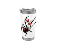 Red de amor de Spider Black Widow Vaso térmico de acero inoxidable de doble pared