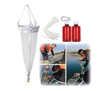 Red de arrastre para plancton de malla fina 125/200, Red de muestreo de plancton para investigación experimental, para recolectar fitoplancton y zooplancton(13#)