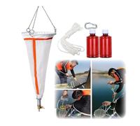 Red de arrastre para plancton de malla fina 125/200, Red de muestreo de plancton para investigación experimental, para recolectar fitoplancton y zooplancton(25#)