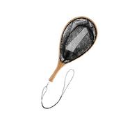 Red de aterrizaje de madera con cordón portátil para adultos, unisex, con mango cómodo