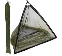 Red de aterrizaje de pesca de carpas de 42 pulgadas con bloque esparcidor de bolsa de apestas, en negro y verde con una sensación y acabado de lujo, no incluye poste ni mango