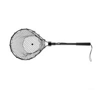 Red de aterrizaje plegable, malla de silicona, barra de aleación de aluminio, almacenamiento con un solo clic, mango antideslizante ligero, de secado rápido, sin olor, resistente al desgaste, gancho