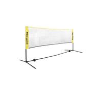 SONGMICS Red de Bádminton de 4 m, Red de Voleibol con Postes Ajustables en Altura, Red Portátil para Tenis Juvenil, Voleibol de Playa, para Jardín, Parque al Aire Libre, Amarillo SYQ400Y