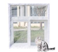 Red de balcón para gatos, protección de malla para seguridad de gatos, mosquitera antiarañazos, picaduras de insectos, tamaño DIY (140 x 150 cm, A)