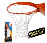 Red de Baloncesto Profesional Repuesto - Anti látigo para Todo Tipo de Clima, se Adapta a Llantas estándar Interiores o Exteriores (tamaño estándar Profesional, Blanco)
