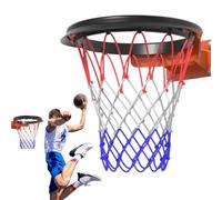Red de baloncesto: reemplazo portátil de red de canasta de baloncesto para todas las estaciones | Red de baloncesto al aire libre fácil de instalar, red de baloncesto antilátigo, red de baloncesto