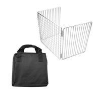 Red de barbacoa de acero inoxidable con diseños plegables, red plegable para barbacoa para acampar al aire libre, entusiastas de la barbacoa, parrilla de acero inoxidable, rejilla de malla