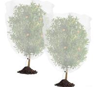 Red de barrera de plagas gruesa de malla 60 con cremallera para árboles frutales optimizada para la salud de las plantas al aire libre y la seguridad de los cultivos (100 x 140 cm)