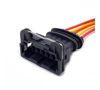 Red de cableado de conexión, 1 juego 2 3 4 bobina de inyector sellada de combustible para automóvil de 5 pines, conector de cable eléctrico, enchufe de alfombrilla de cableado 282189-1 282191-1 282192