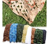Red de Camuflaje 210D Oxford Tela Parasol Cubierta de toldo Protector Solar al Aire Libre Red de Camuflaje para Caza Tiro a ciegas Camping Decoraciones de Fiesta temática Militar, Desierto d