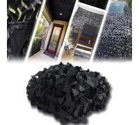 Red de Camuflaje 3x4m Negro Protección Solar Red de Camuflaje Militar para Interior o Exterior Decoración de Camuflaje para Caza Camping Jardín Ocio Privacidad Decoración y Ciegos Disparos