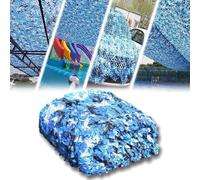 Red de Camuflaje 4x4m Azul 210d Oxford Redes de Camuflaje Resistente de Sombra Exterior Protección Solar y Vela Antiuv Diferentes Tamaños Formas y Colores Terraza Pérgola Jardín Caza