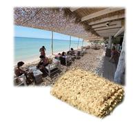 Red de Camuflaje 4x6 2x3 3x3 3x4 4x4 8x10m Malla De Camuflaje Neto Toldo Vela de Sombreo Exterior para Decoración de Caza, Pergolas, Jardin, Protección Solar(Beige,6x6(m))
