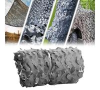 Red de Camuflaje 6x10m Gris 210d Oxford Redes de Camuflaje Resistente de Sombra Exterior Protección Solar y Vela Antiuv Diferentes Tamaños Formas y Colores Terraza Pérgola Jardín Caza
