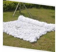 Red de Camuflaje Blanca, Sombra Militar para Exteriores de 4 x 6 m, Cubierta Ligera de Camuflaje, Red Reforzada para Acampar, decoración, Caza y privacidad: una solución de Camuflaje versát