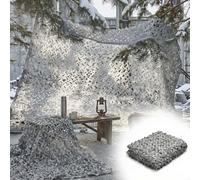 Red de Camuflaje Gris 36.1 ft x 49.2 ft/433.1 in x 590.6 in/11x15 m, Tela Oxford 210D, Malla Sombra Exterior Transpirable con Privacidad Decorativa y Protección Solar para Terraza Camping Exterior