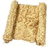 Red De Camuflaje Ligera 210D Tela Oxford, Red de Camuflaje Militar Protección Solar Anti UV, Malla De Camuflaje para Caza, Camping, Paisaje Forestal, Jardín, Decoraciones(Sand Color,3.0x9m)
