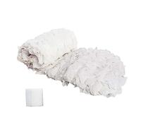 Red de Camuflaje Militar Blanca para Protección Solar - Toldo para Acampar Al Aire Libre, Caza, Decoración, Jardín con Cinta de Camu - Tamaño 3×3M/9.8×9.8FT