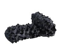 Red de Camuflaje Militar para Caza y Sombra, Malla de Protección Camuflada para Exteriores, Jardín, Camping, Tiro Al Blanca y Decoración de Paisaje Boscoso(Black,1.5x1.5M)