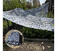 Red de Camuflaje para jardín, Rollo de 10 m, Color Gris, Camuflaje Militar, 2 x 8 m (79 x 315 Pulgadas), protección Solar, decoración para el jardín de los niños, protección para Exteriores