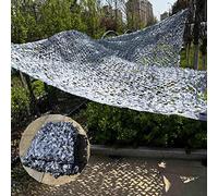 Red de Camuflaje para jardín - Rollo de 10 m Gris, Camuflaje Militar (2 x 3 m, 2 x 5 m, 3 x 3 m, 3 x 4 m), protección Solar, decoración para el jardín de los niños, 6 x 8 m (Ancho x Alto)