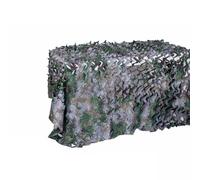 Red de Camuflaje Profesional Verde Gris, Toldo Reforzado con Bordes para Caza y Observación, Protección Solar y Decoración de Pérgolas Jardín(4x6.0m=13x20ft)
