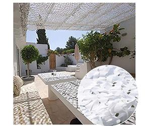 Red De Camuflaje Protector Solar, Caza De Red De Camuflaje, Decoración Militar, Red De Sombra 2M 3M 4M 5M 8M 10M, Varios Tamaños, Blanco,3x5m(9.8 * 16.4ft)