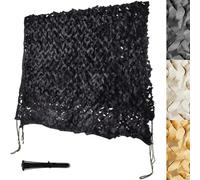 Red de Camuflaje Reforzada con Malla de Nylon, Toldo Camuflaje Sombra Exterior de Tela Oxford para Jardín, Terraza, Caza, Camping y Decoración, Color Negro/Beige/Arena(Beige,2x5m)