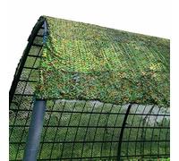 Red de Camuflaje Reforzada y Protección Solar, Malla de Camuflaje Ocultación para Jardín Terraza y Pérgola, Toldo Vela de Sombreado Resistente al Desgarro y Decorativa(6.6x20ft (2x6.0m))