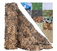 Red de Camuflaje Resistente para Exteriores - Malla de Privacidad y Sombreo Woodland - Lona Impermeable para Toldo de Coche, Valla de Jardín, Caza y Decoración de Fiestas(Wasteland,3 x 3.0 m)