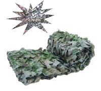 Red de Camuflaje Verde Gris para Jardín, Malla Reforzada de Alta Densidad, Pantalla de Ocultación para Valla Exterior y Decoración Moderna Casa(1.5X5.0m)
