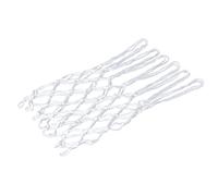 Red de canasta de baloncesto brillante, 12 anillos, tamaño estándar, red de baloncesto brillante, alimentada por el sol, deportiva, nailon, repuesto de luz nocturna