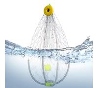 Red de cangrejos genérica - Jaula de de Acero Trampa para Pescado, para Agua Salada y Dulce, cangrejos camarones Langostas y Langostas Desde Playa, Puente de Muelle