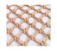 Red de carga de cáñamo para niños, protección contra caídas, 12 mm de diámetro, 2 x 6 m, red de seguridad para jardín y techo, red de escalada decorativa para jugar al aire libre, seguridad de aves y