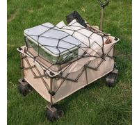 Red de carga plegable para vagón utilitario, ideal para viajes a la playa y jardinería