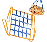 Red de Carga, Red de elevación de Carga Resistente, Bolsa Multifuncional de Eslinga Colgante para Carga y Descarga de Objetos Pesados, 1 m x 1 m, Malla de 10 cm, Capacidad de Carga de 2 t.