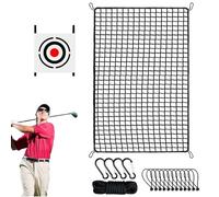 Red de conducción de golf, simulador de práctica de swing de bola, resistente, red de barrera de golf para patio trasero con paño de objetivo para interiores, exteriores, jardín