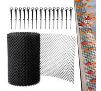 Red de cubierta de zanja de drenaje - red de barrera como protección y cobertura contra bloqueos | Montaje rápido y versátil con trampa de hojas y suciedad para caminos externos