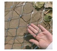 Red de cuerda de acero 304 inless para balcón, jardín y campo de fútbol, malla de 5 cm, 1,5 mm, malla de 1,2 x 9 m, valla de animales y aves de corral resistente a la intemperie