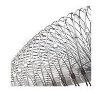 Red de cuerda de acero inoxidable 304 de 1,5 mm galvanizado para valla de alambre flexible para animales de corral, malla de malla de 1,5 x 10 m, protección para ganado y mascotas