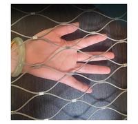 Red de cuerda de acero inoxidable 304 de 3 cm, alambre de 1,5 mm de diámetro, malla de balaustrada flexible, valla de seguridad multiusos para exteriores (0,7 x 7,5 m), solución de protección