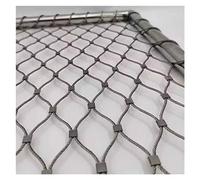 Red de cuerda de acero inoxidable 304, red de barandilla de seguridad flexible, red de protección contra caídas de 10 cm/2 mm para balcón, red de seguridad de gran altitud (1 x 1 m)