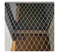 Red de cuerda de acero inoxidable 304, red de seguridad flexible, barrera de animales de 4 cm/1,5 mm, red de seguridad resistente a los impactos (1,5 x 7 m) para mascotas y niños