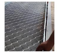 Red de cuerda de acero inoxidable 304, red de seguridad para barandillas, red de protección contra caídas de 10 cm/2 mm, red de seguridad para jardín (1,2 x 2 m), duradera para uso en exteriores e