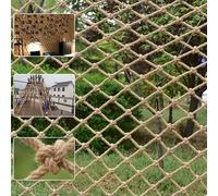 Red de cuerda de cáñamo de seguridad para niños, red de seguridad para escalada en árboles, casa de árbol, escalada para niños, red de cuerda para balcón, escaleras, valla, barandilla, jardín, parque