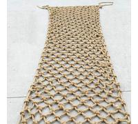 Red de Cuerda de Cáñamo para Seguridad y Decoración, Escalera de Cuerda para Niños y Mascotas, Red de Cuerda Versátil, Red Protectora para Barandillas de (Size:1mx2m(3.2x6.5ft),Color:Diamond Mesh)