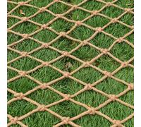 Red de Cuerda de Cáñamo para Seguridad y Decoración, Escalera de Cuerda para Niños y Mascotas, Red de Cuerda Versátil, Red Protectora para Barandillas de (Size:1mx4m(3.2x13.1ft),Color:Diamond Mesh)