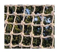 Red de cuerda de cáñamo, red de cuerda de yute natural, cuerdas de seguridad for escalada, redes for escaleras de balcón, decoración interior y exterior, redes de cuerda red cuerda(8mm,4*5m)