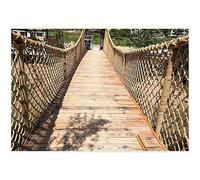 Red de cuerda de cáñamo resistente para decoración de techo al aire libre, red de seguridad para escalada infantil, 18 mm de diámetro, 15 cm, protección de malla para zona de juegos para niños