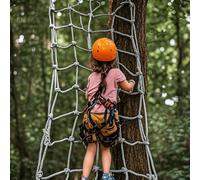 Red de cuerda de escalada interior para casa del árbol, red de seguridad, red de carga, escalera y puente para jugar al aire libre de los niños